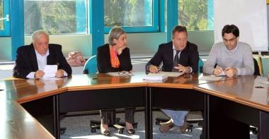 Da sinistra: Tiramani e Silvestri di Svegliati Italia e Ippolito e Fagni di Alleanza per lItalia 