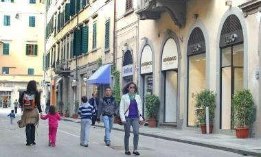 Uno scorcio di via Cino 