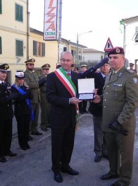 Alcuni momenti della cerimonia di ieri    