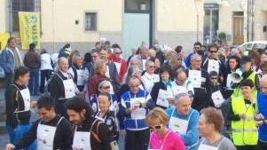 La partenza della camminata