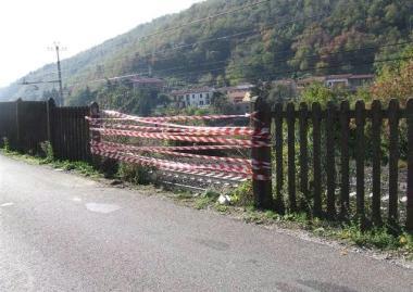 Il luogo dove lauto &egrave; finita fuori strada   
