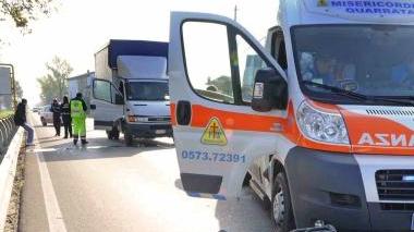 Un intervento della Misericordia