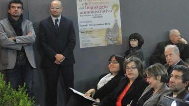 Sopra la platea del convegno Qui il sindaco di Pontedera