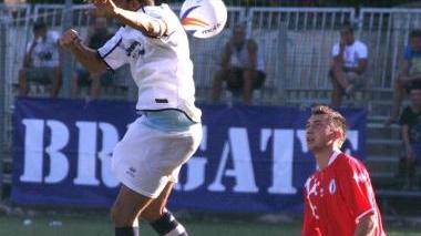 Manuel Iarrusso nella partita amichevole contro il Pisa