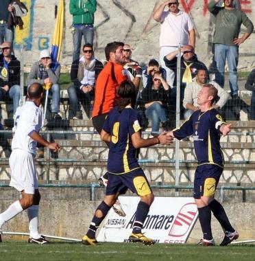 Una fase del match con il Siracusa     
