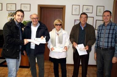 <b>PREMI.</b> I vincitori nella sede dellAtl 