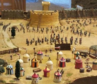 Il plastico della battaglia in mostra al Castello 