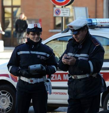 Vigili urbani in azione 