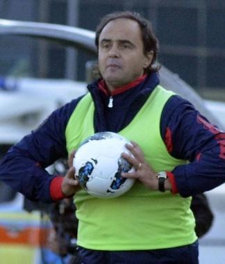 <b>BIANCOROSSI</b> Da sinistra Olivi, Narciso, Caridi e mister Giannini 