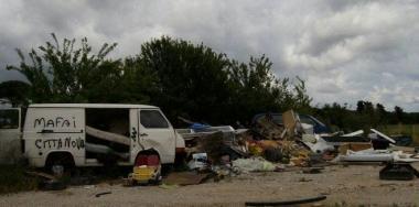 Discarica abusiva nella zona di Salviano