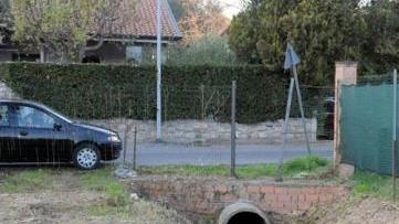 Un canale all’imbocco della tombatura nella zona di Ronchi