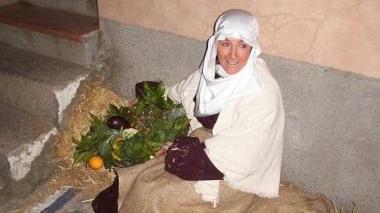 Un’immagine del presepe vivente