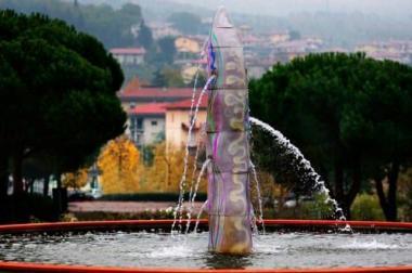 Allarme ghiaccio per la fontana di via Braga