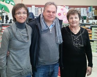 Paola Dieci, il sindaco Lorenzini e Agnese Dieci 