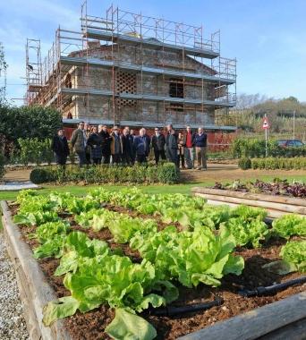Un momento della presentazione del progetto alle autorit&agrave; ieri mattina   