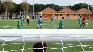 L’inaugurazione del campo di calcio a 7 al Poggetto