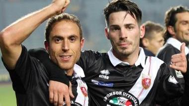 <b>FESTA</b> Giallombardo e Alessandro dopo il triplice fischio di Pinzani