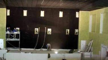 <b>SALA HI-TECH. </b>Una delle sette sale in costruzione