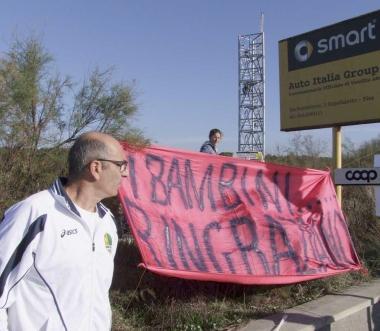 Una protesta per lantenna 