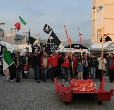 I balneari prima della partenza dalla Cittadella 