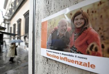 Un manifesto per la campagna di vaccinazione  