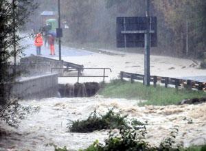 Pontremoli, il video dell'alluvione