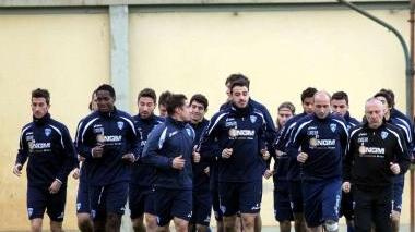 Gli azzurri al lavoro ieri sul campo del Sussidiario