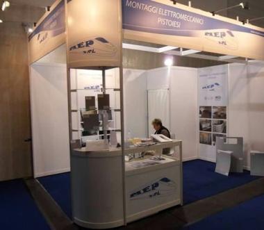 Lo stand della Mep srl alla Fiera di Colonia 