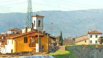 L’argine dell’ Ombrone alla Ferruccia dopo lo smottamento