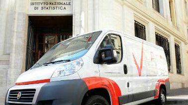 Il furgone dell’Istat l’istituto nazionale di statistica