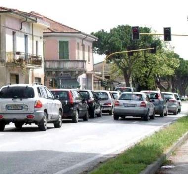 Uno scorcio dellAurelia a Nazzano  