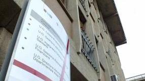 Due immagini degli edifici di via Zamenhof posti in vendita