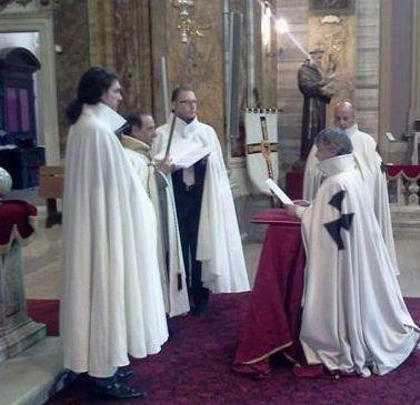 Una cerimonia di sacrazione dellOrdine dei cavalieri teutonici       