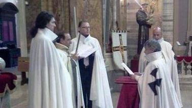 Una cerimonia di sacrazione dell’Ordine dei cavalieri teutonici