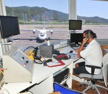 La sala di controllo dellaeroporto 