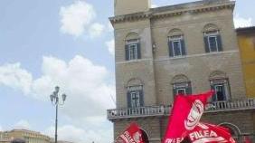 Una manifestazione dei lavoratori