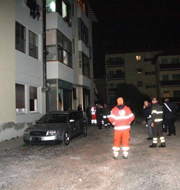 I soccorsi dopo lincendio 