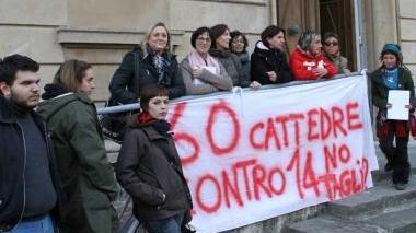 Una manifestazione dei precari