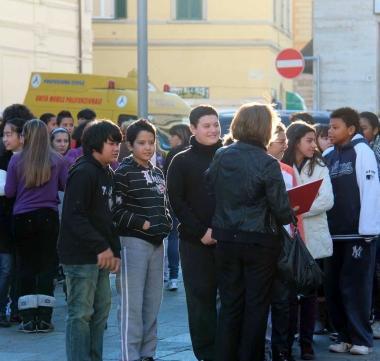 Bambini a scuola di terremoti
