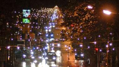 Luminarie in viale Adua