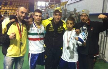 <b>TALENTI. </b>I due Salvemini con Filippo Gressani e Mattia Demi 