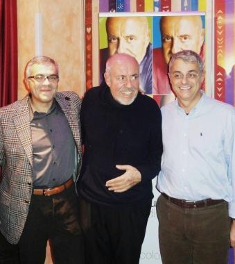 Fiorucci al centro fra i dottori Mambrini e Cantore  