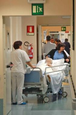 Linterno di un reparto dellospedale del Ceppo di Pistoia   