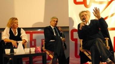 De Gregorio, Vendola e Sofri durante il dibattito