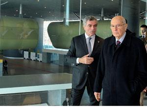 Mauro Moretti con Giorgio Napolitano