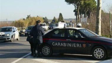 Un controllo dei carabinieri