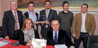 Fratoni, Morandi e lo staff dei Produttori del verde 