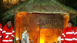 Il presepe nella sede della Misericordia