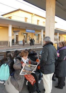 Passeggeri alla stazione 