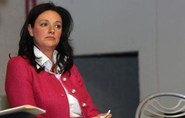 Il sindaco di Cantagallo Ilaria Bugetti. A sin. lassessore Paolieri 